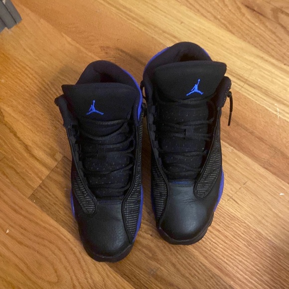 Black & Blue Jordan 13s - Picture 1 of 5